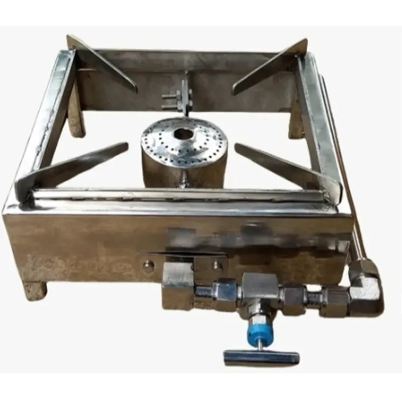 MILK MASTER Single Burner Biogas Stove, 25 cm x 25 cm, Stainless Steel