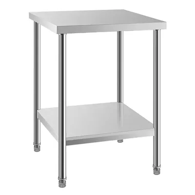 SS 24 x 24 Inch Work Table for Prep & Work With Undershelf for Restaurant, Home and Hotel