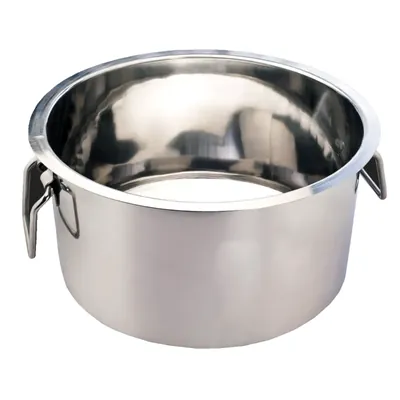 Premium Surti Round Stainless Steel Tope with Handle, 3 mm Thickness, Commercial Cooking Pot (Size No.36)