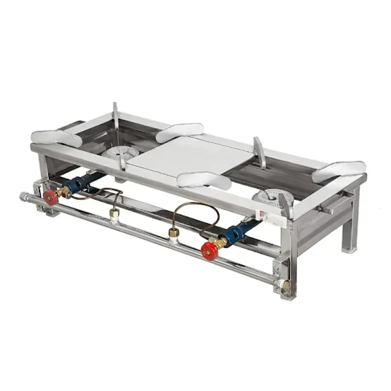 10 x 24 Inch 2 Burner Gas Bhatti with SS Body, for Restaurants, Catering, Dhabas, or Industrial Kitchens