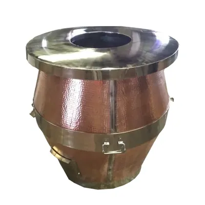 Luxurious look 30 x 30 Inch Round Copper Cladded Tandoor For Restaurant