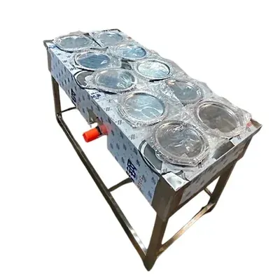 Heavy Duty 10 Pot Electric Bain Marie For Buffet Purpose 3 kW, SS Body and Without Temperature Control