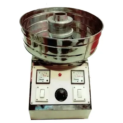 Heavy Duty Indian Type Stainless Steel Cotton Candy Machine with 0.75 HP Motor