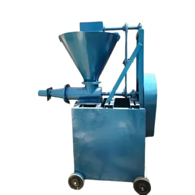 Automatic 3 HP Single Phase Cow Dung Log Making Machine, Capacity 400 kg/hr