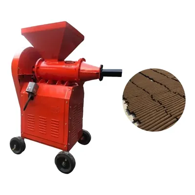 Semi Automatic Cow Dung Log Making Machine 5 HP Three Phase Motor