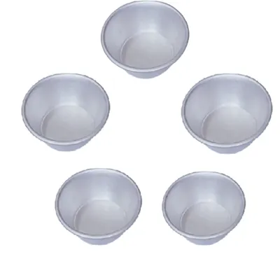 Aluminum Long Lasting (Pack of 45) Muffin Moulds for Professional Bakeries