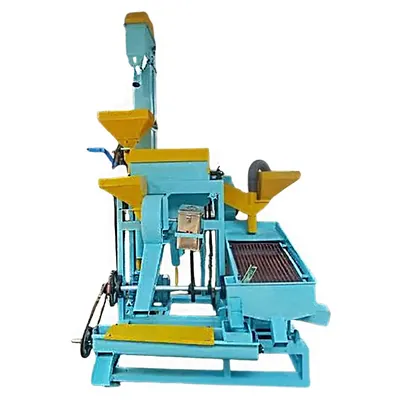 Heavy Duty 5 HP Dal Mill Machine With Elevator, Three Phase & 400-500 kg/hr Output Capacity