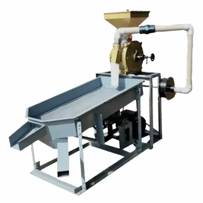 High Efficiency 90 kg Dal Mill Machine with Grader and 3 HP Motor For Dehusk, Split, and Clean Pulses Chana, Moong, Toor