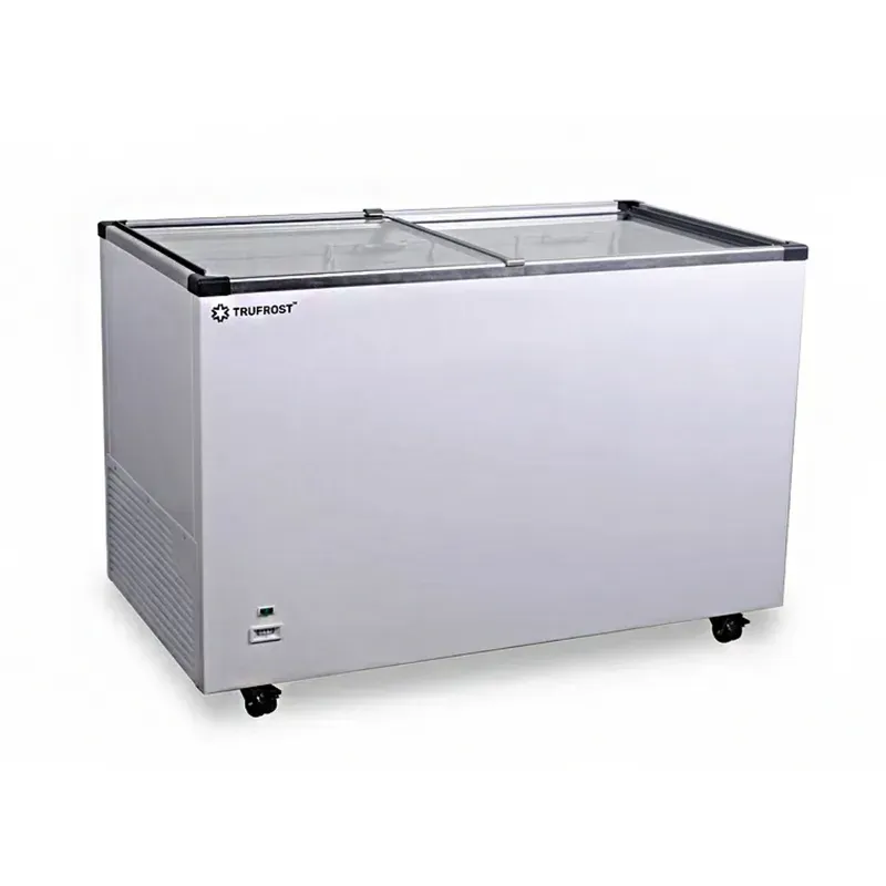 TRUFROST GT 350 Premia Flat Glass Top Freezer with 3 standard baskets for Ice Cream Parlors