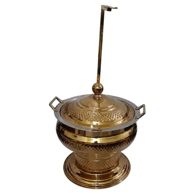 Heavy Duty 8 Litre Commercial Kitchen Buffet Catering Stainless Steel Golden PVD Diamond without Heating element