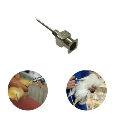GKI POULTRY Standard Needle For All Types Of Poultry Vaccinator (Pack of 2)(Type-18 Gauge)