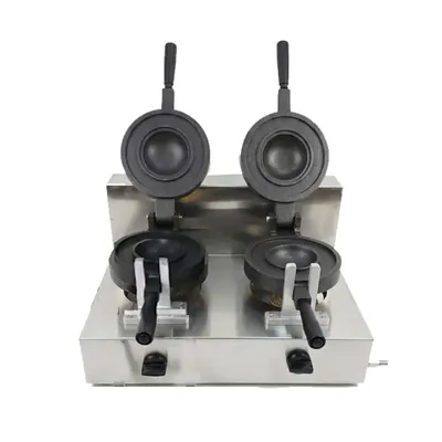 Indian SS Double Counter UFO Burger Maker Gas Operated With Non Stick Teflon Coating