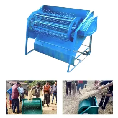2 ft Double Paddle Paddy Thresher Machine With Cast Iron Gears