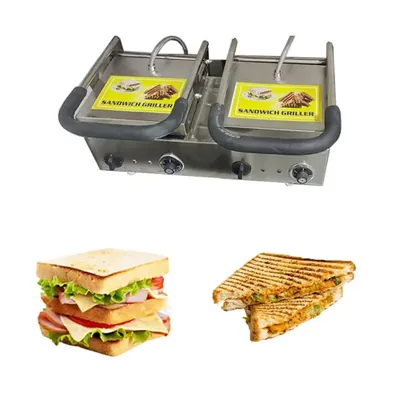 Double Sandwich Griller Plate Size 11 x 12 Inch, 1100 W
