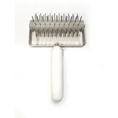 Stainless Steel Dough Docker Roller Cutter with Spikes and Wood Handle for Pizza, Cookies, Bread