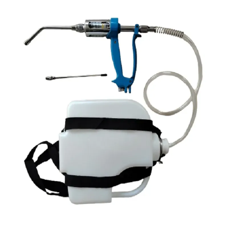 Drenching Gun Veterinary Adjustable Continuous Vaccine Injector Dosage for Animals With 5 Litre Bottle