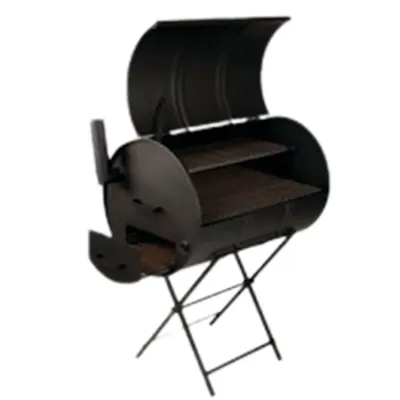 23 x 30 x 34 Inch MS Drum Barbeque Griller Machine Stand Type