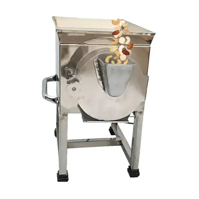 30 kg/hr Stainless Steel Body Dry Fruit Cutting Machine with 1 HP Motor