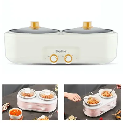 Skyline (Pack of 8) 2 x 1.5 Litre Dual Cooking Pot (Cook and Serve), VTL-6565
