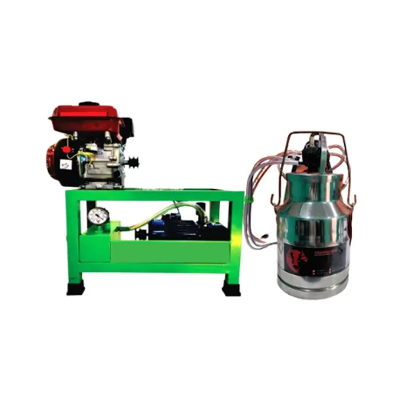 Open Door Dual Power Single Bucket (20 L) Milking Machine With 150 LPM Pump, 0.5 HP Motor, 6.5 HP Engine & 1 Year Warranty