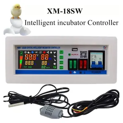 Egg Incubator Controller With Remote Control Mobile App's (Model, XM18SW) and Plastic Body