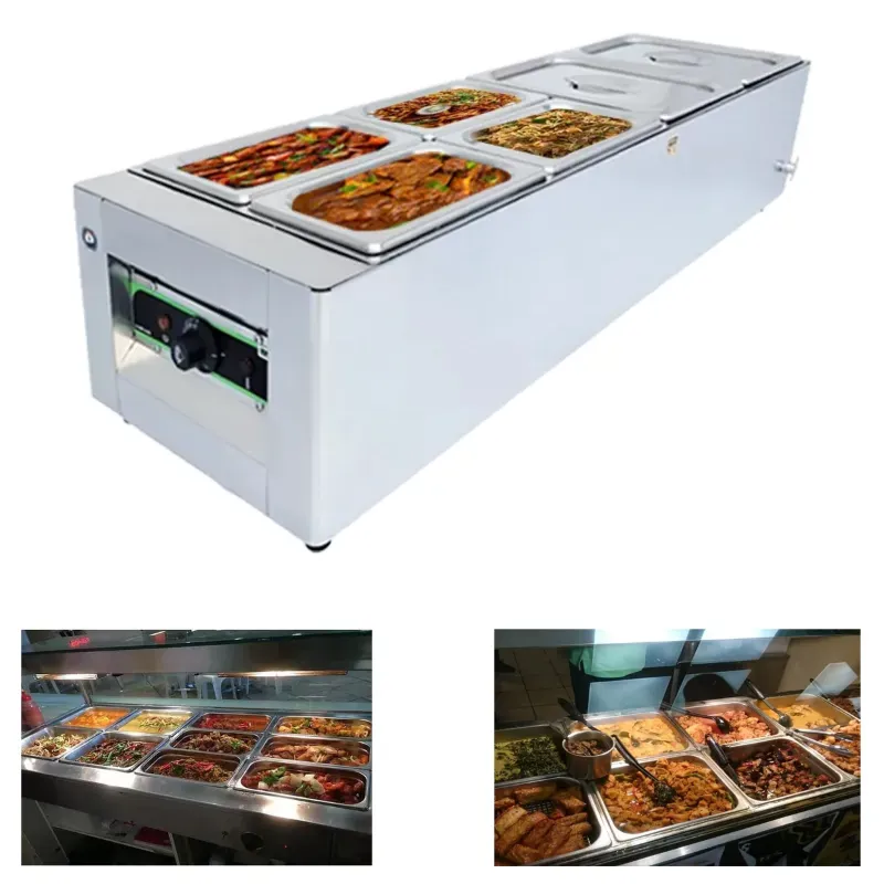 ADORMA BM 32, 2 x 8 and 4 x 4 Litre Electric Bain Marie, 1200 W (32 Litre)