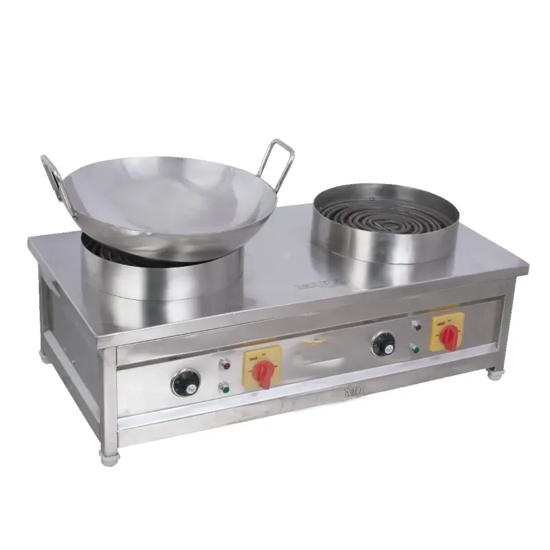 Table Top (17 x 36 x 10 Inch) Electric Double Chulha, 1.5 kW Power