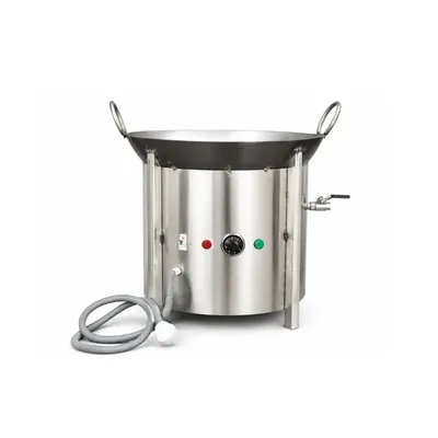 Commercial 16-Inch Electric Kadai with MCB Safety Feature, 3000 W Power for Commercial Kitchens