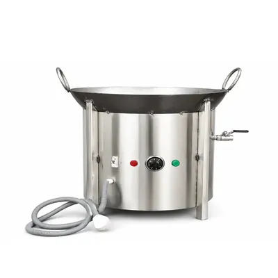 Commercial 22-Inch Electric Kadai with MCB Safety Feature, 6000 W Power for Commercial Kitchens