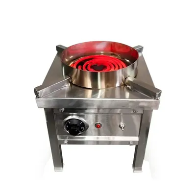 2 kW Electric Operated Chulha 12 x 12 x 11 Inch SS Body High Efficiency Commercial Cooking Range