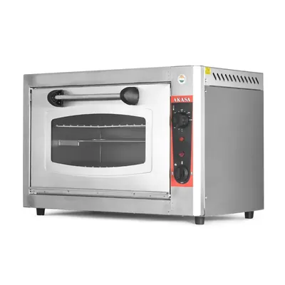 AKASA PO 409 Stainless Steel 18 x 12 Inch Pizza Oven, 2400 W