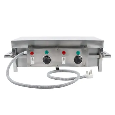 Tabletop 9 kW Electric 24 x 36 x 10 Inch High Efficient Dosa Bhatti for Small, Medium and Large Sized Restaurants