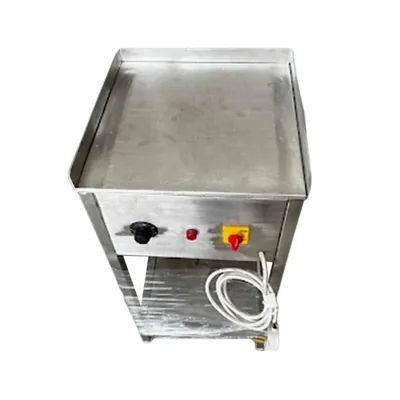 Stand Type Stainless Steel Electric Dosa Bhatti 15 x 15 x 32 Inch with 10 mm Plate Thickness, 2 kW