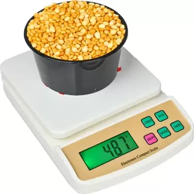 Multipurpose Portable Electronic Digital Weighing Machine with Backlight LCD Display, 1 Gram to 10 kg Weighing Scale