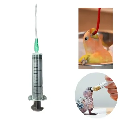 12 ml Bird Hand Feeding Syringe with Soft & Flexible Needle