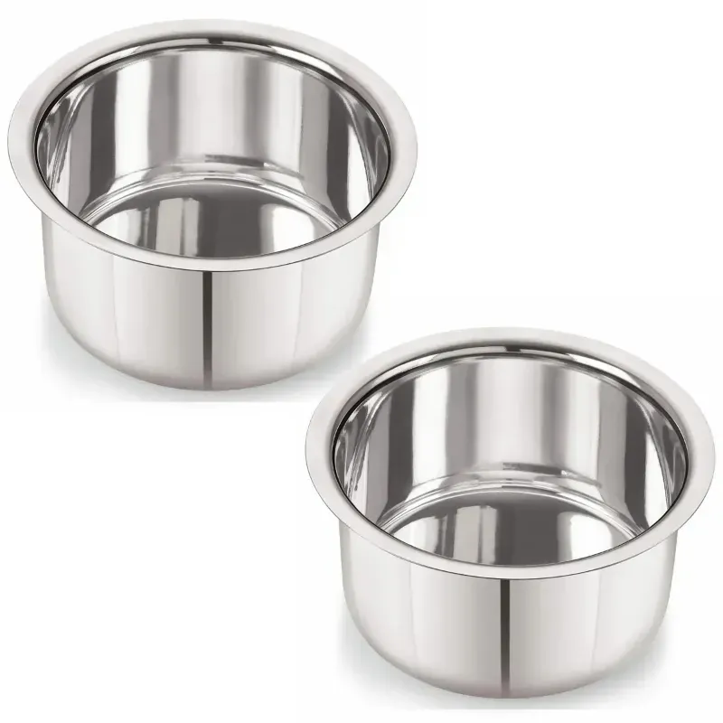 Flat Bottom Tope Set, Pack of 2 (Size No. 32, 5 mm Thick), Heavy Duty Commercial and Home Cooking Patila