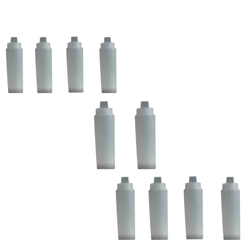 Flat Nozzle Squeeze Bottle, Suitable for Ketchup, Salad Dressing, Mustard Sauce, Cake Decoration, Waffle Batter (Pack of 10)(Size-710 ml)