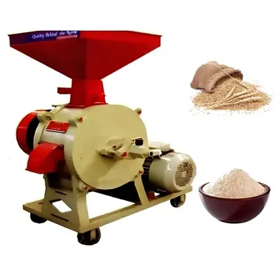 Heavy Duty 14 Inch (355 mm) Commercial Flour Mill/Atta Chakki Machine with 3 HP Motor, 35-40 kg/hr