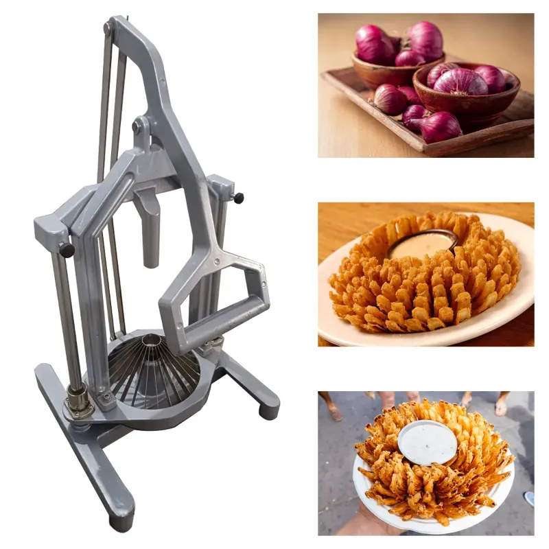 Flower Type Stainless Steel Onion Cutter, 15 cm Blade Diameter