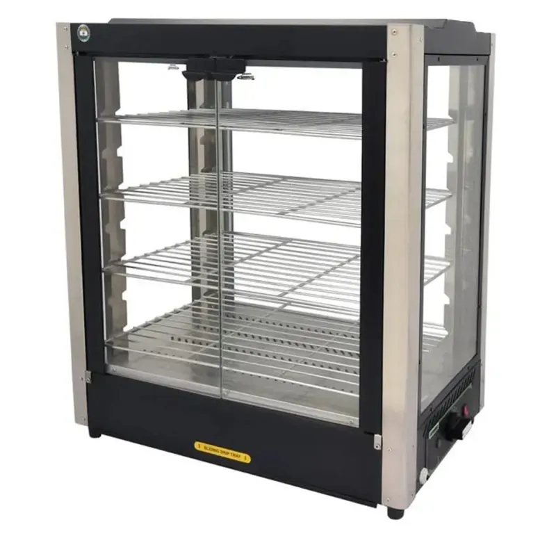 ADORMA 800 W FDW 95LH Food Display Warmer, Four Steel Wire Shelves Patties Warmer hot case