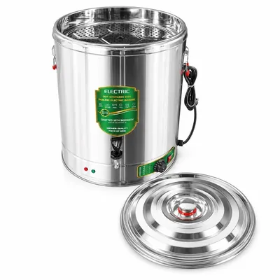 60 Litre Electric 2-in-1 Food Steamer and Commercial Water Boiler