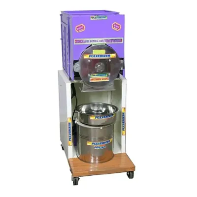 Fully Automatic 2 in 1 MS Flour Mill/Pulverizer Machine/Masala Grinder with 2 HP Motor, 10-14 kg per hour
