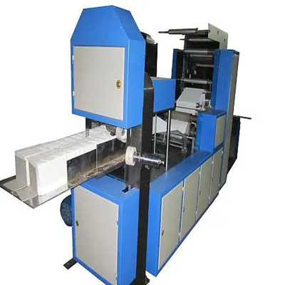 Commercial Fully Automatic Napkin Making Machine, 5 HP, 200-350 Pieces / Min