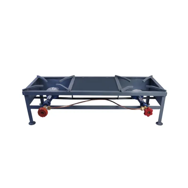 COCS Commercial 2 Burner Stove, Size 10 x 28 Inch, Mild Steel Material for Hotels, Restaurants & Home Use
