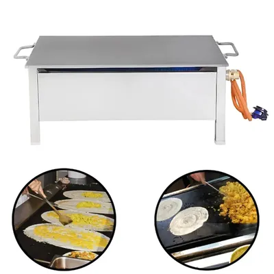 Commercial Gas operated 15 x 27 Inch Bhatti for Dosa, Omelet and Uttapam