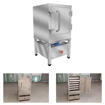 Heavy Duty 6 Tray Stainless Steel Gas Operated Dhokla Making Machine