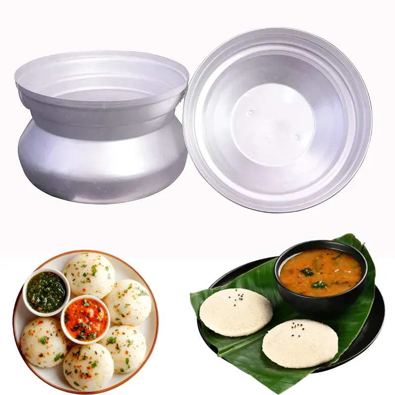 Malabar Gas Operated Aluminium Idli Maker, Satti Steamer for Restaurant and Canteen, 28 Idli at a Time