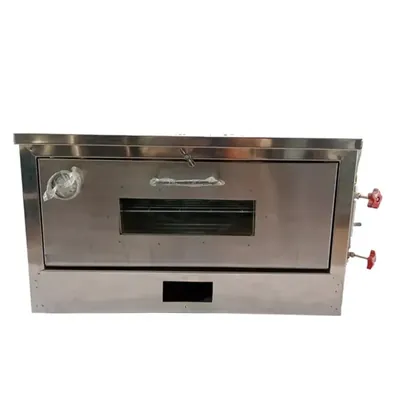 Commercial 17 x 14 Inch Gas Operated Pizza Oven of 4 Pizza Capacity