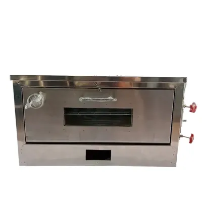 Commercial 26 x 14 Inch Stone Base Gas operated Pizza Oven, 6 Pizza Capacity