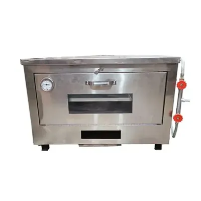 Heavy Duty 13 x 24 Inch Gas Operated Stainless Steel Pizza Oven